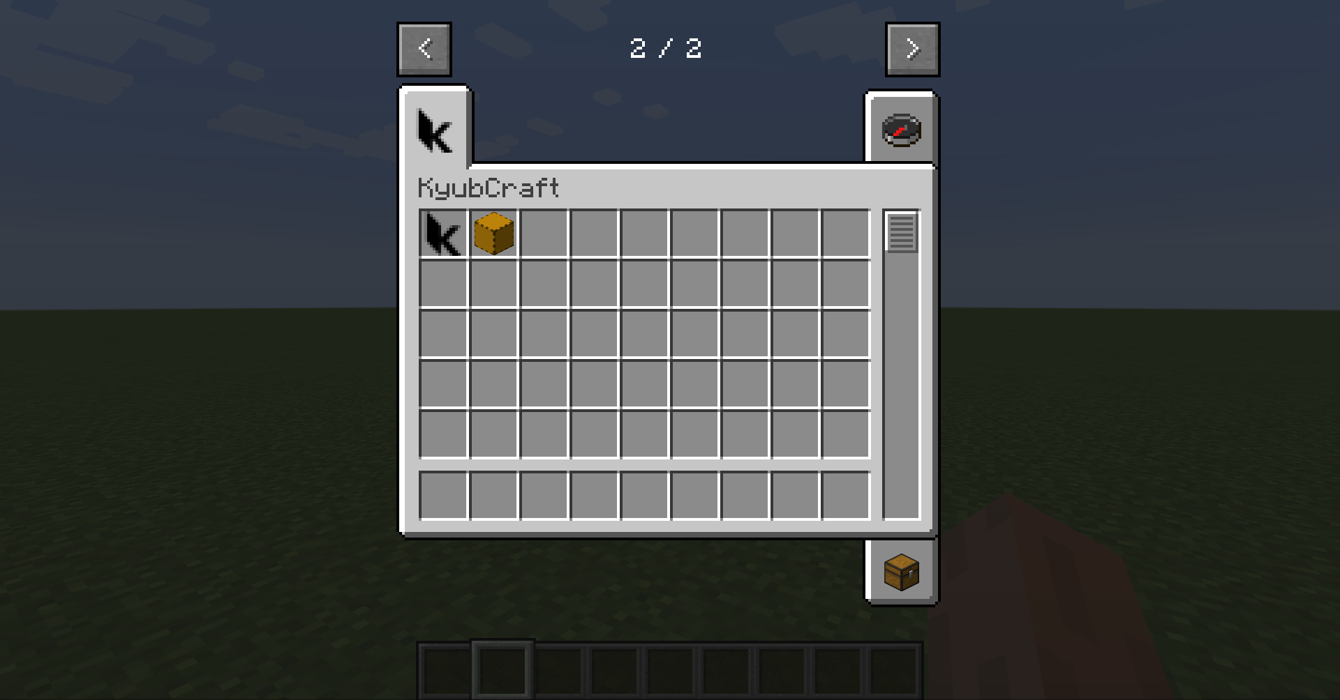 The Plywood Block and Kyub Item are located in their own Creative Tab